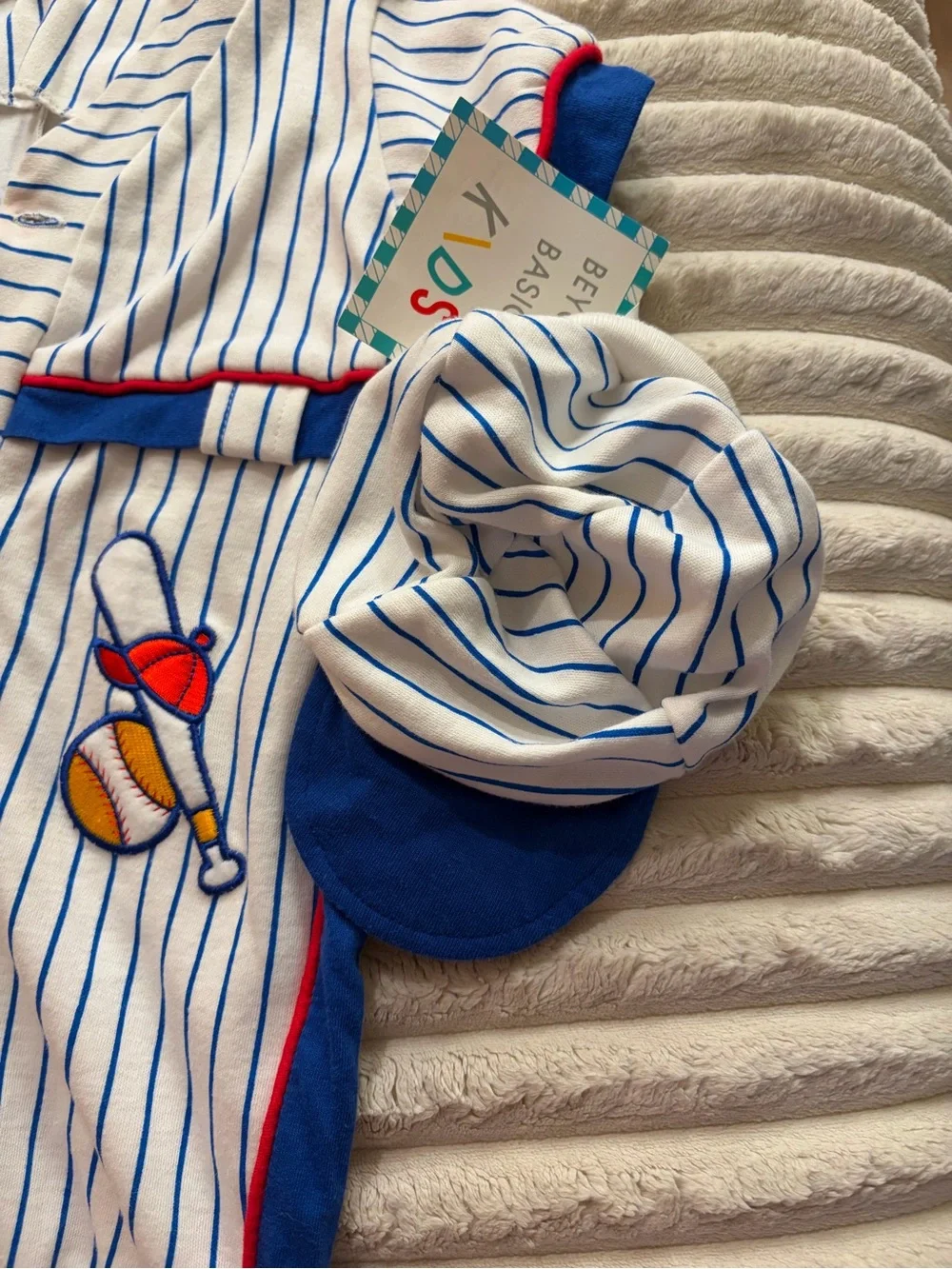Beyond Basics kids 6-9 mo baseball vintage outfit
